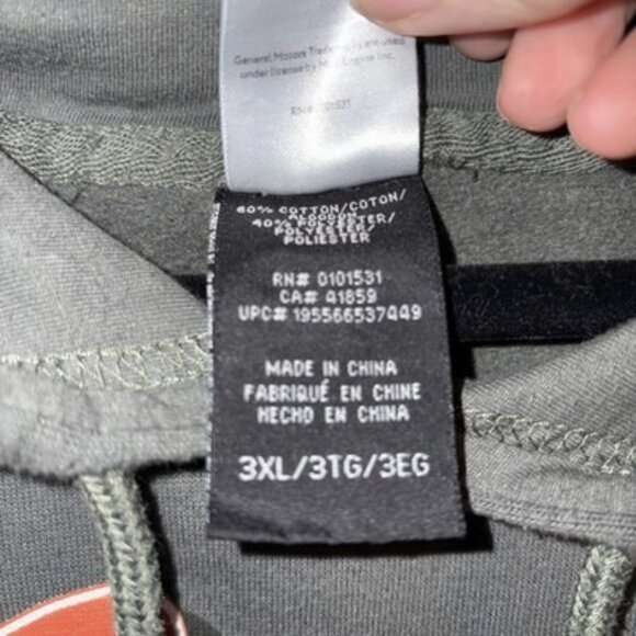 GM Licensed Vintage Green Camaro Hoodie 3XL American Muscle Cars - Picture 3 of 6